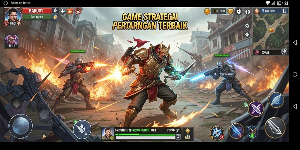 Gameplay seru berupa pertempuran taktis yang mendebarkan.
