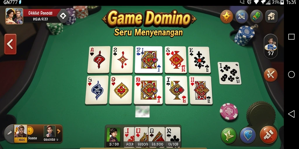 Tampilan gameplay domino yang menarik di GN777.