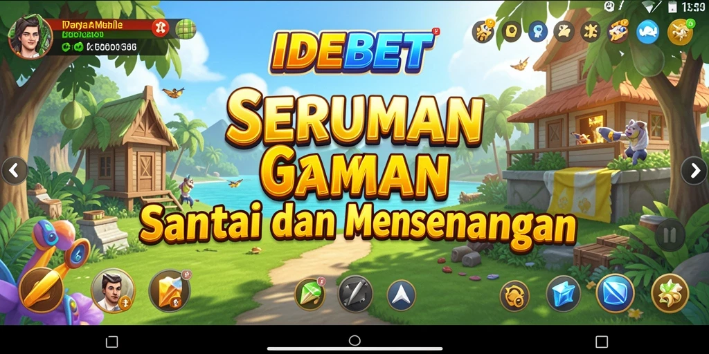 Screenshot gameplay <strong>IDEBET</strong> menampilkan suasana santai yang menyenangkan.