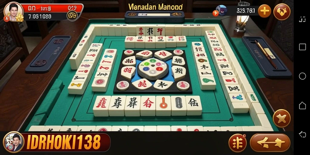 Tampilan gameplay menarik dari game Mahjong IDRHOKI138.