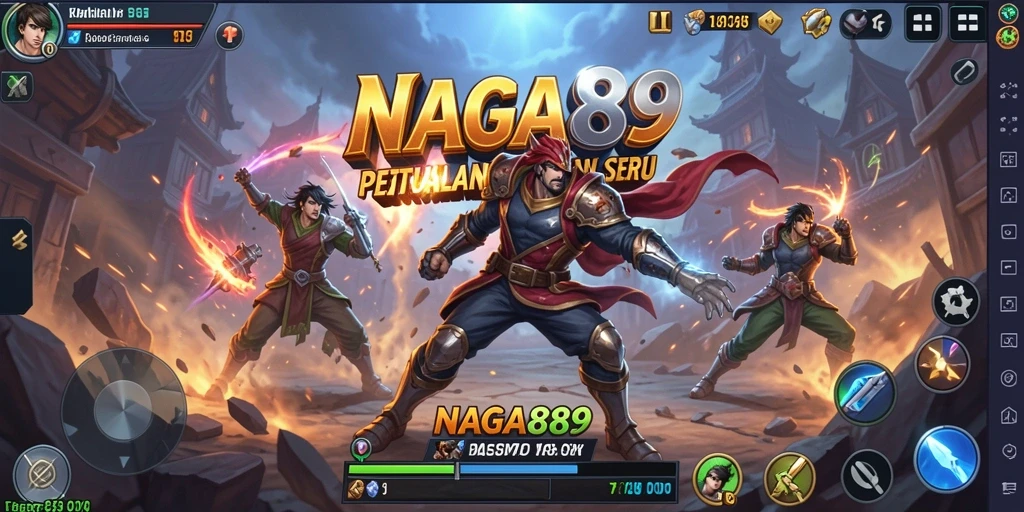 Tampilan gameplay NAGA889 yang mendebarkan dan penuh aksi.