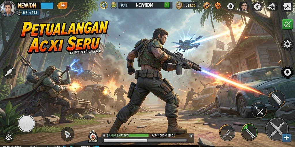 Tangkapan layar dari gameplay seru NEWIDN yang penuh aksi.