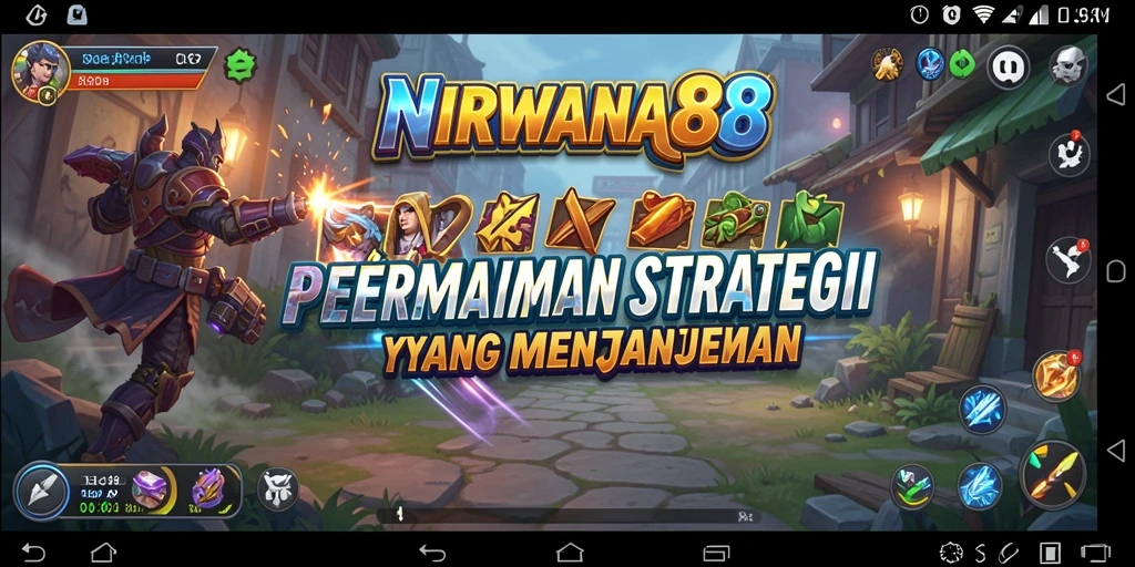Screenshot gameplay NIRWANA88 yang menampilkan strategi permainan SLG.