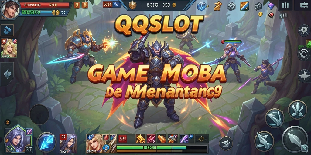 Tangkapan layar gameplay <strong>QQSLOT</strong> yang menunjukkan aksi seru antar hero.