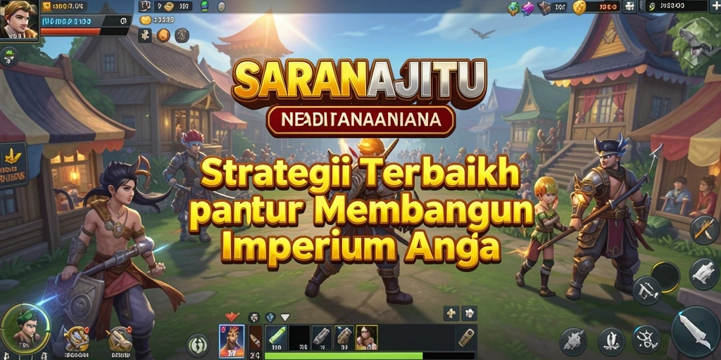 Tangkapan layar <strong>SARANAJITU</strong> menunjukkan aksi strategis dalam membangun kerajaan.