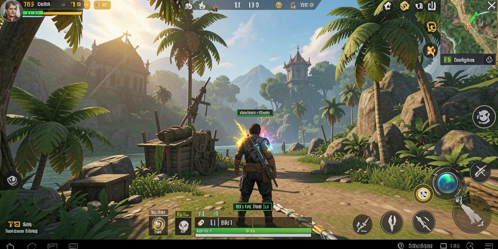 Screenshot gameplay T6 yang menampilkan keindahan dunia terbuka.