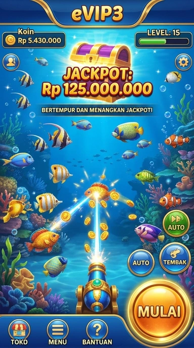 Tampilan utama aplikasi evip3 yang menarik dan mudah digunakan.
